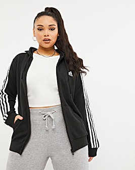 adidas Essentials French Terry 3 Stripes Full Zip Hoodie