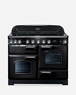 Rangemaster CDL110EIBL/C Deluxe 110 Induction Range Cooker Black & Chrome