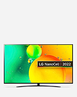 LG NanoCell NANO76 65in 4K Smart TV - 65NANO766QA