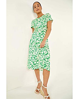 Roman Petite Twist Front Stretch Dress