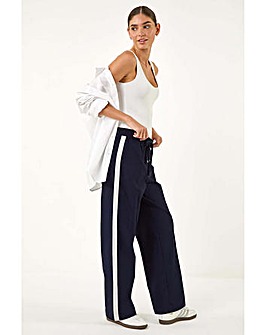 Roman Tie Waist Bengaline Stripe Trouser