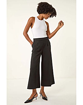 Roman Wide Leg Cropped Culottes
