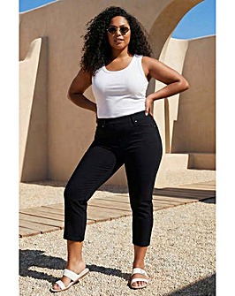 Roman Curve Cropped Denim Jeggings