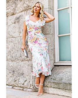 Roman Petite Floral Tiered Dress