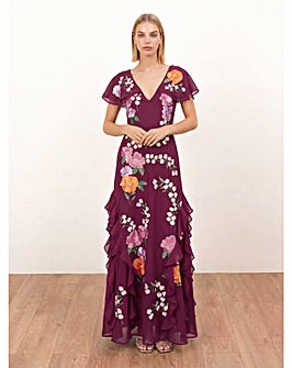 Maya Deluxe Embroidered Dress