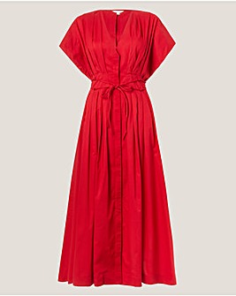 Monsoon Riviera Pleated Midi Dress