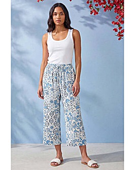 Roman Petite Printed Cropped Trousers