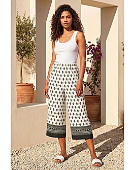 Roman Petite Textured Cropped Trouser