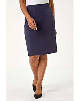 Roman Petite Stretch Pencil Skirt