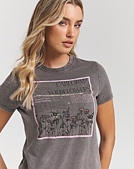 California Wildflowers Slogan T-Shirt