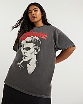 Charcoal David Bowie License Tee