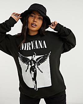 Black Nirvana License Sweatshirt