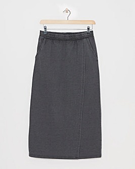 Simply Be Acid Wash Sweat Skirt