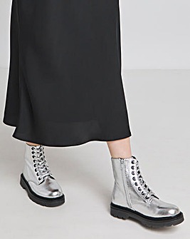 Silver wide calf boots online