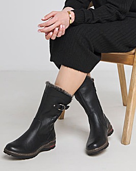 Heavenly Feet Bramble Warm Lined Buckle Boots Extra Wide EEE Fit