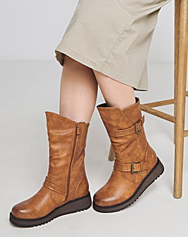 Heavenly Feet Hannah Buckle Boots Extra Wide EEE Fit