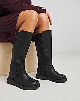 Heavenly Feet Rubymae Knee High Boots Standard Calf Wide E Fit