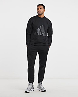 adidas Fleece Big Logo Crew Neck Tracksuit