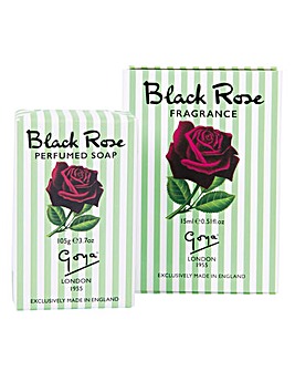Goya Black Rose Purse Spray and Soap Set