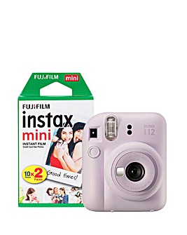 Fujifilm Instax Mini 12 Instant Camera including 20 Shots - Lilac Purple