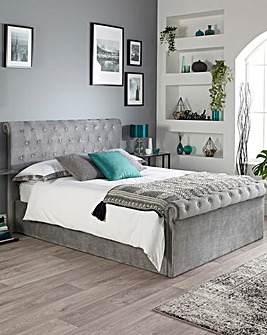 Aspire Chesterfield Side Lift Ottoman Bed