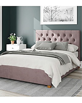 Aspire Olivier Velvet Ottoman Bed