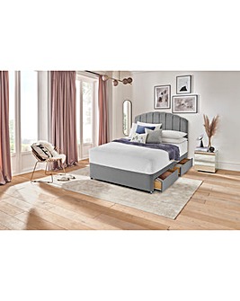 Silentnight Fabric 4 Drawer Divan Base Only