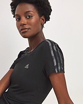 adidas 3 Stripes Crop Baby T-Shirt