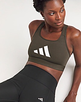 adidas Powerreact Big Logo Sports Bra