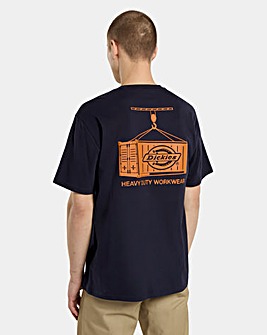 Dickies Short Sleeve Apison Back Graphic T-Shirt - Navy