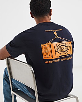 Dickies Short Sleeve Apison Back Graphic T-Shirt - Navy