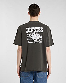 Dickies Short Sleeve Buchtell Back Graphic T-Shirt - Black