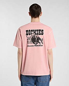Dickies Short Sleeve Buchtell Back Graphic T-Shirt - Rose