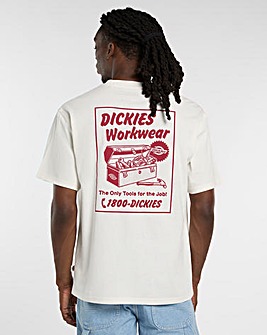 Dickies Short Sleeve Dry Ridge Graphic T-Shirt - Ecru