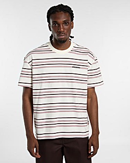 Dickies Short Sleeve East Liberty Stripe T-Shirt - Ecru