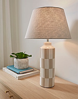 Callie Checkerboard Table Lamp