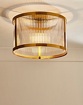 Joanna Hope Serena Ribbed Glass Celing Light