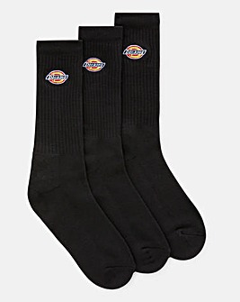Dickies 3 Pack Valley Grove Socks - Black