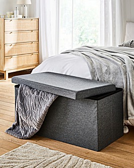 Fabric Foldable Storage Ottoman