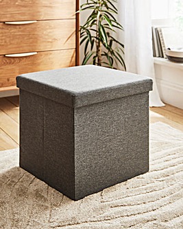 Fabric Foldable Storage Ottoman Cube