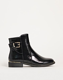 Cushion Walk Buckle Ankle Boot E Fit