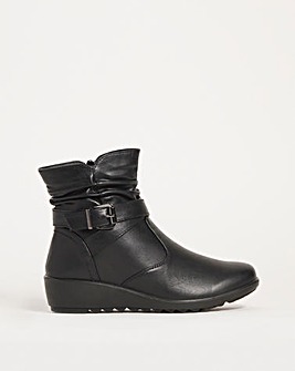 Cushion Walk Ankle Boot Wide E Fit