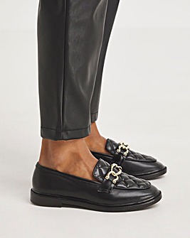 Classic Quilted Trim Loafer E Fit