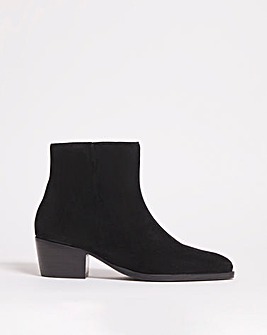 Suede Leather Western Boot EEE Fit