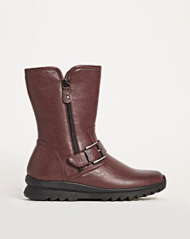 Cushion Walk Casual Boot with Side Zip Detail EEE Fit