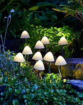 LumiShroom Stake Lights, Set of 10