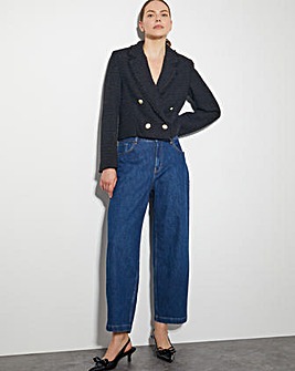 Monsoon Rubi Crop Tweed Blazer