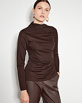 Monsoon Dayna Drape Jersey Top