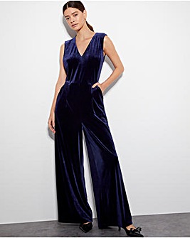 Monsoon Vayle Velvet Jumpsuit