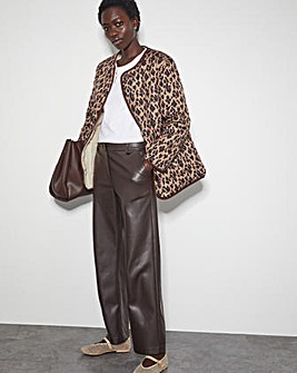 Monsoon Rue Leopard Print Jacket